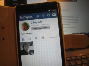 Instagram ja Lumia hallussa - ainakin nyt tuntuu hetken siltä kun ei liikaa ajattele :)